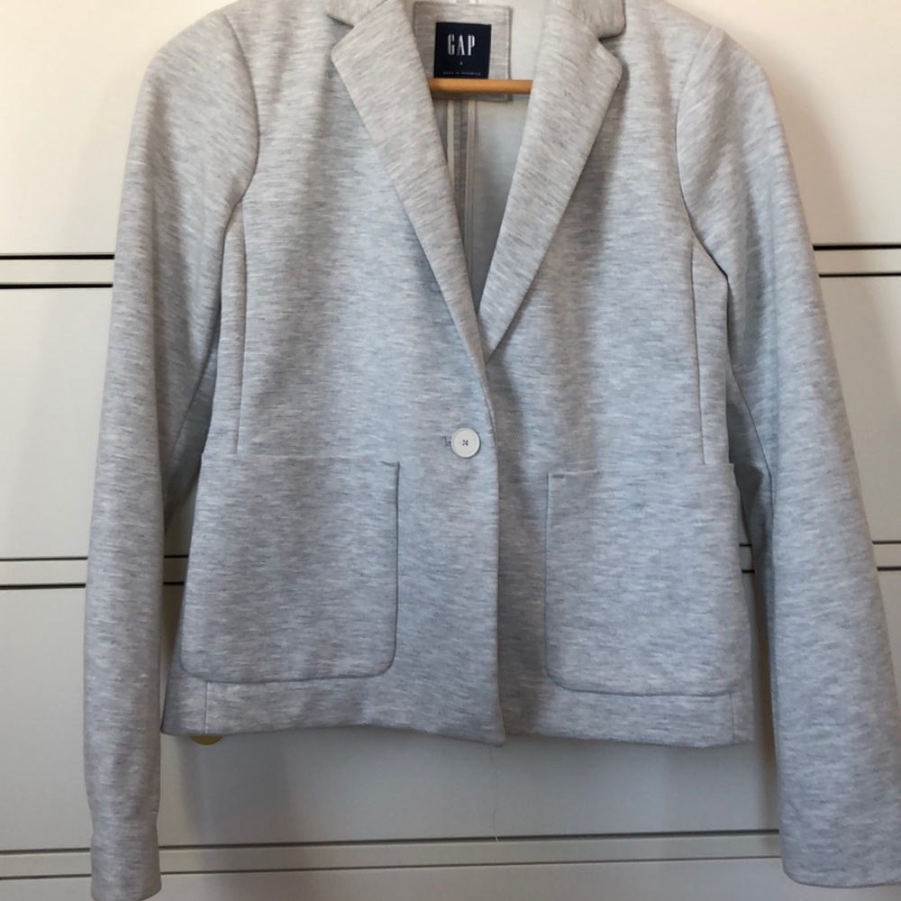 Heather gray blazer